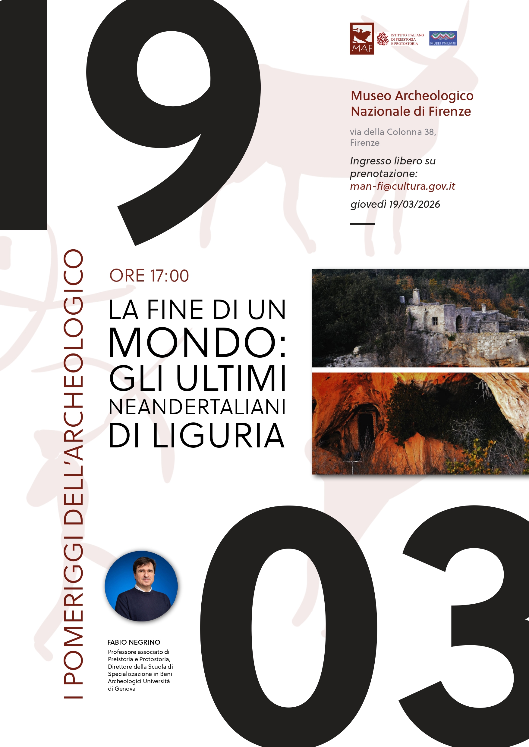 "La fine di un mondo: gli ultimi neandertaliani di Liguria" - Pomeriggi dell'Archeologico